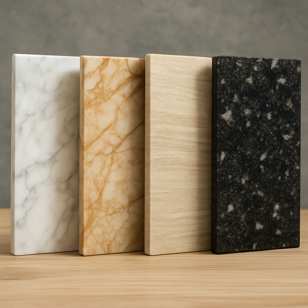 granite and marble slabs showcasing natural stone textures for modern interior applications