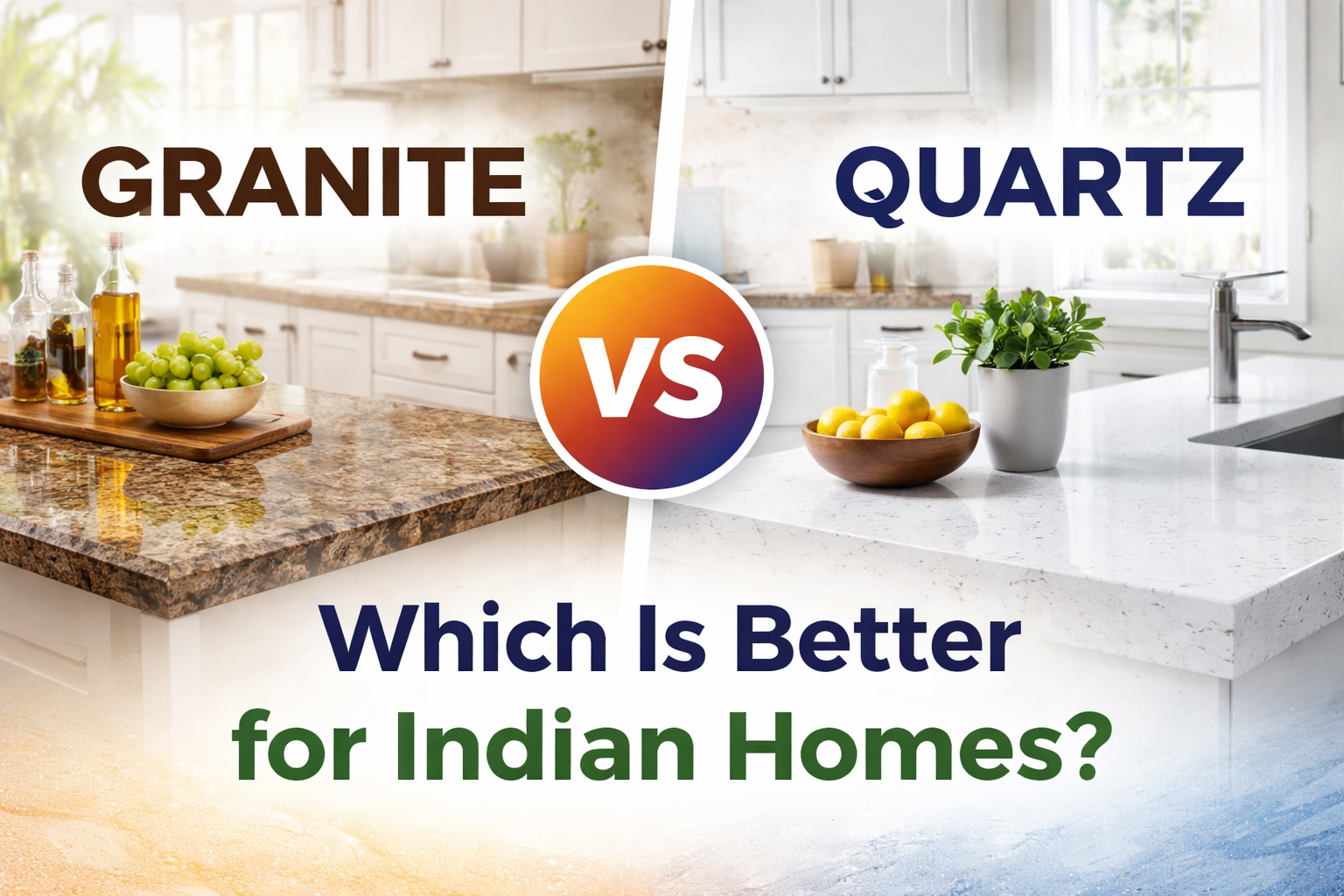 Granite vs marble comparison to help choose the right natural stone for home interiors